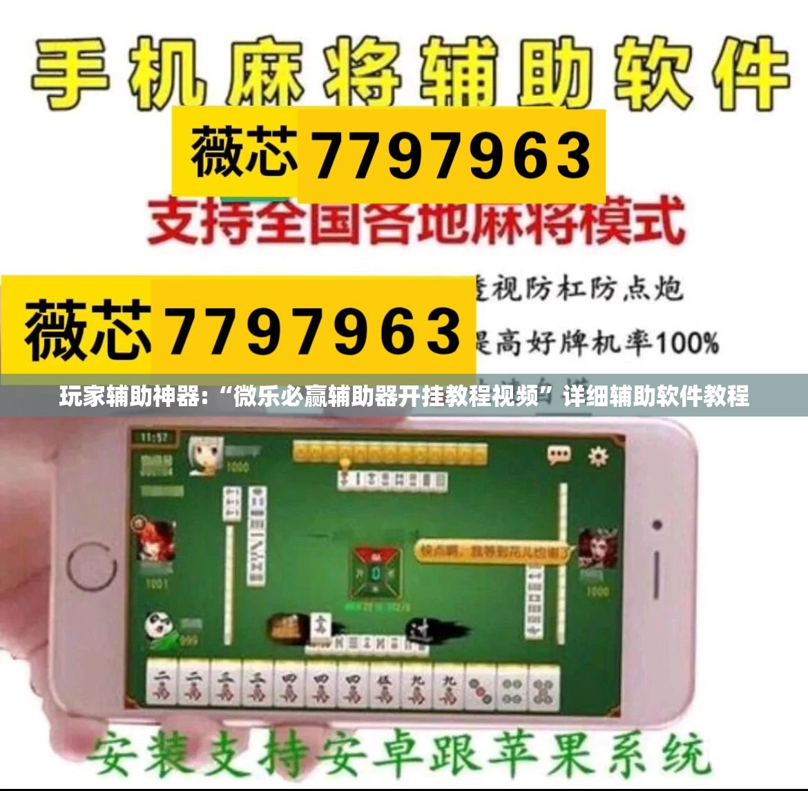 玩家辅助神器:“微乐必赢辅助器开挂教程视频”详细辅助软件教程