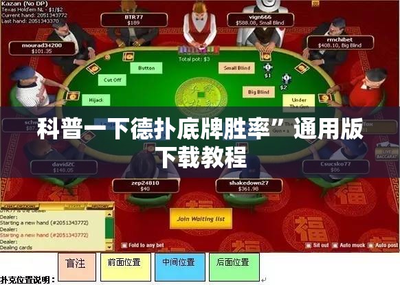 科普一下德扑底牌胜率”通用版下载教程