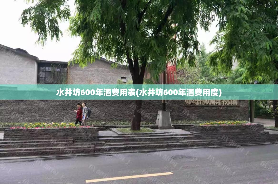水井坊600年酒费用表(水井坊600年酒费用度)