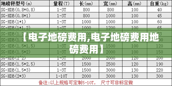 【电子地磅费用,电子地磅费用地磅费用】
