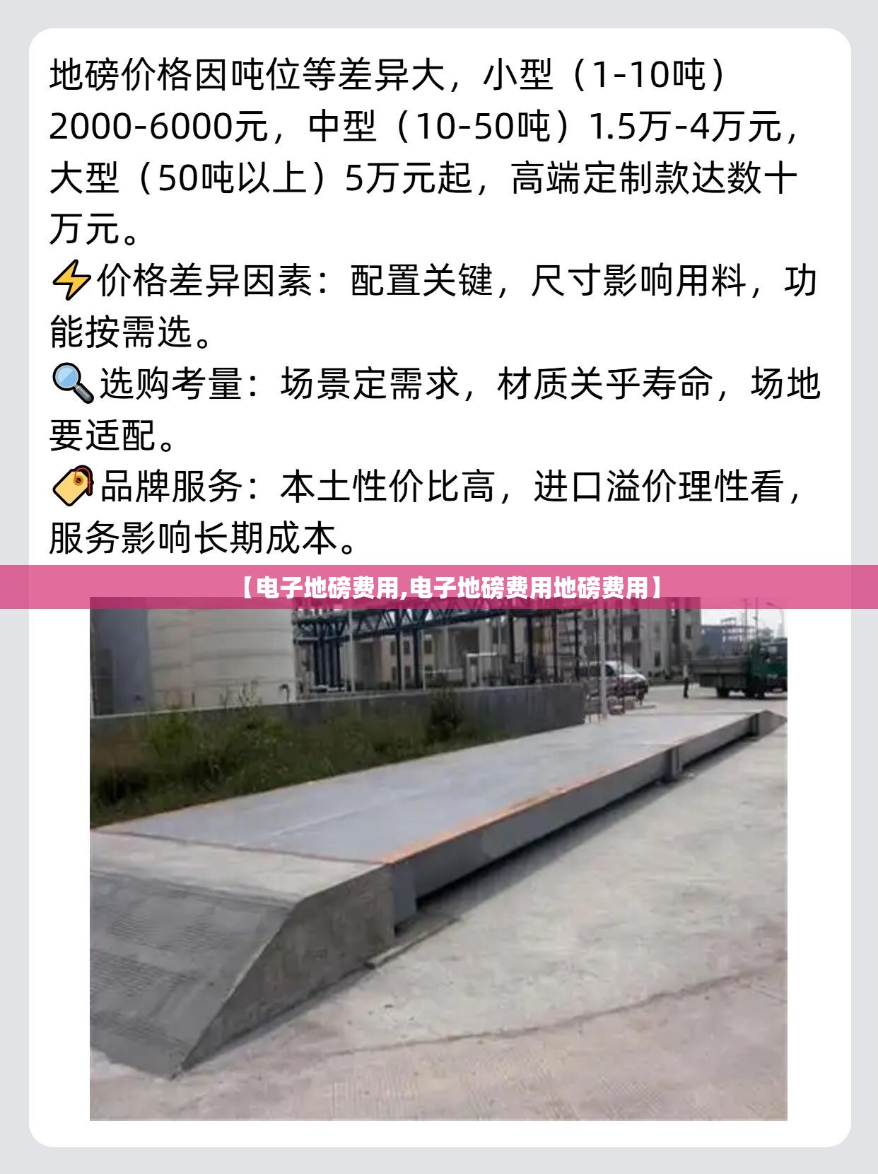【电子地磅费用,电子地磅费用地磅费用】