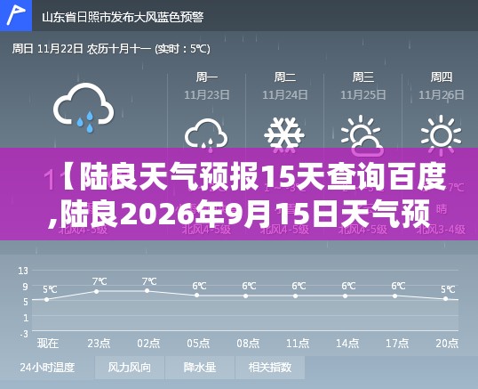 【陆良天气预报15天查询百度,陆良2026年9月15日天气预报】
