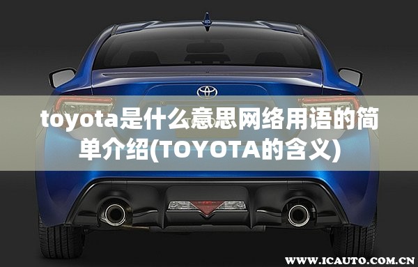 toyota是什么意思网络用语的简单介绍(TOYOTA的含义)