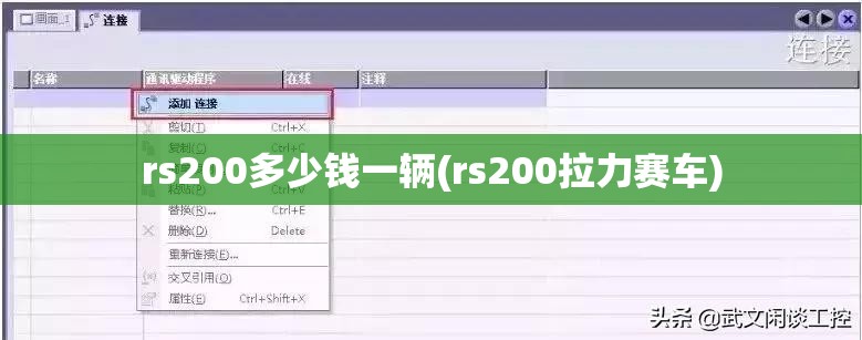 rs200多少钱一辆(rs200拉力赛车)