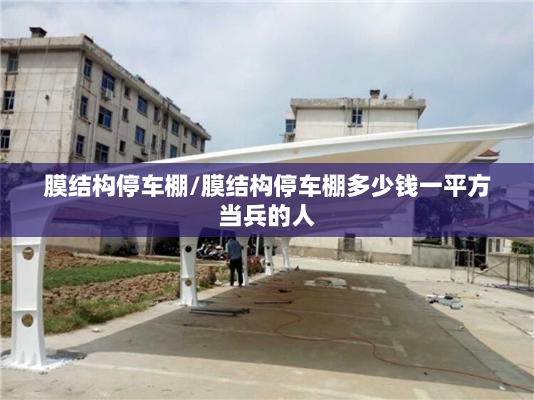 膜结构停车棚/膜结构停车棚多少钱一平方当兵的人