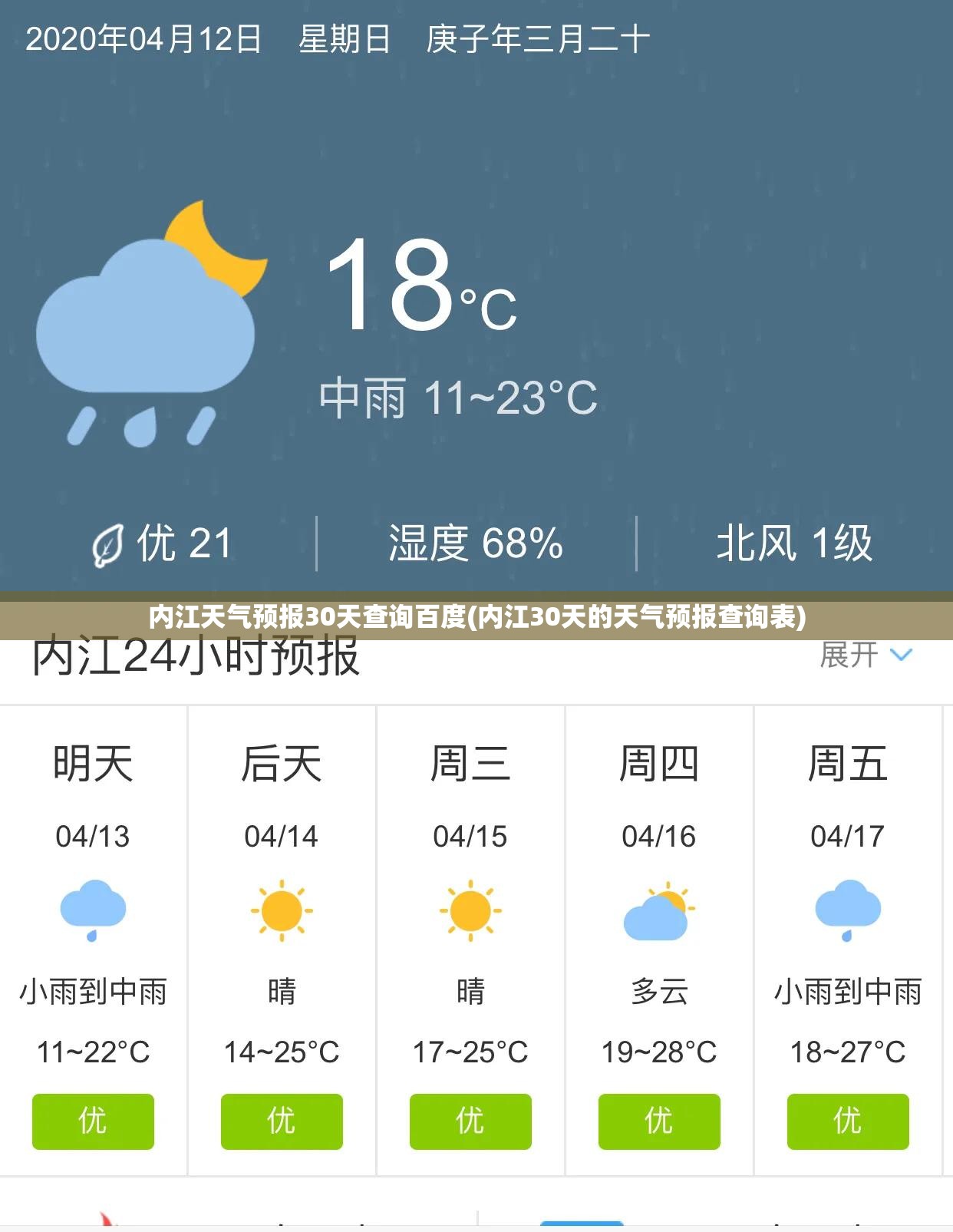 内江天气预报30天查询百度(内江30天的天气预报查询表)