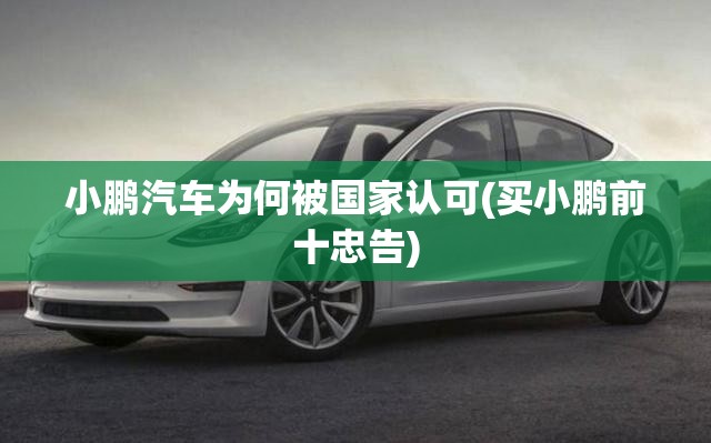 小鹏汽车为何被国家认可(买小鹏前十忠告)