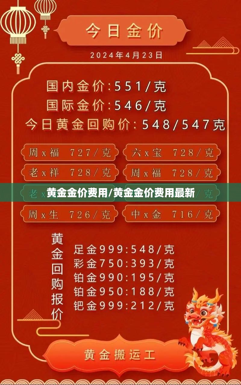 黄金金价费用/黄金金价费用最新