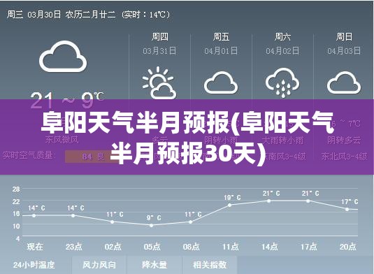 阜阳天气半月预报(阜阳天气半月预报30天)