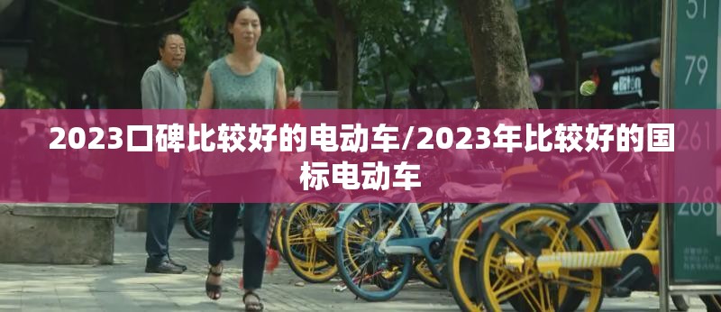 2023口碑比较好的电动车/2023年比较好的国标电动车