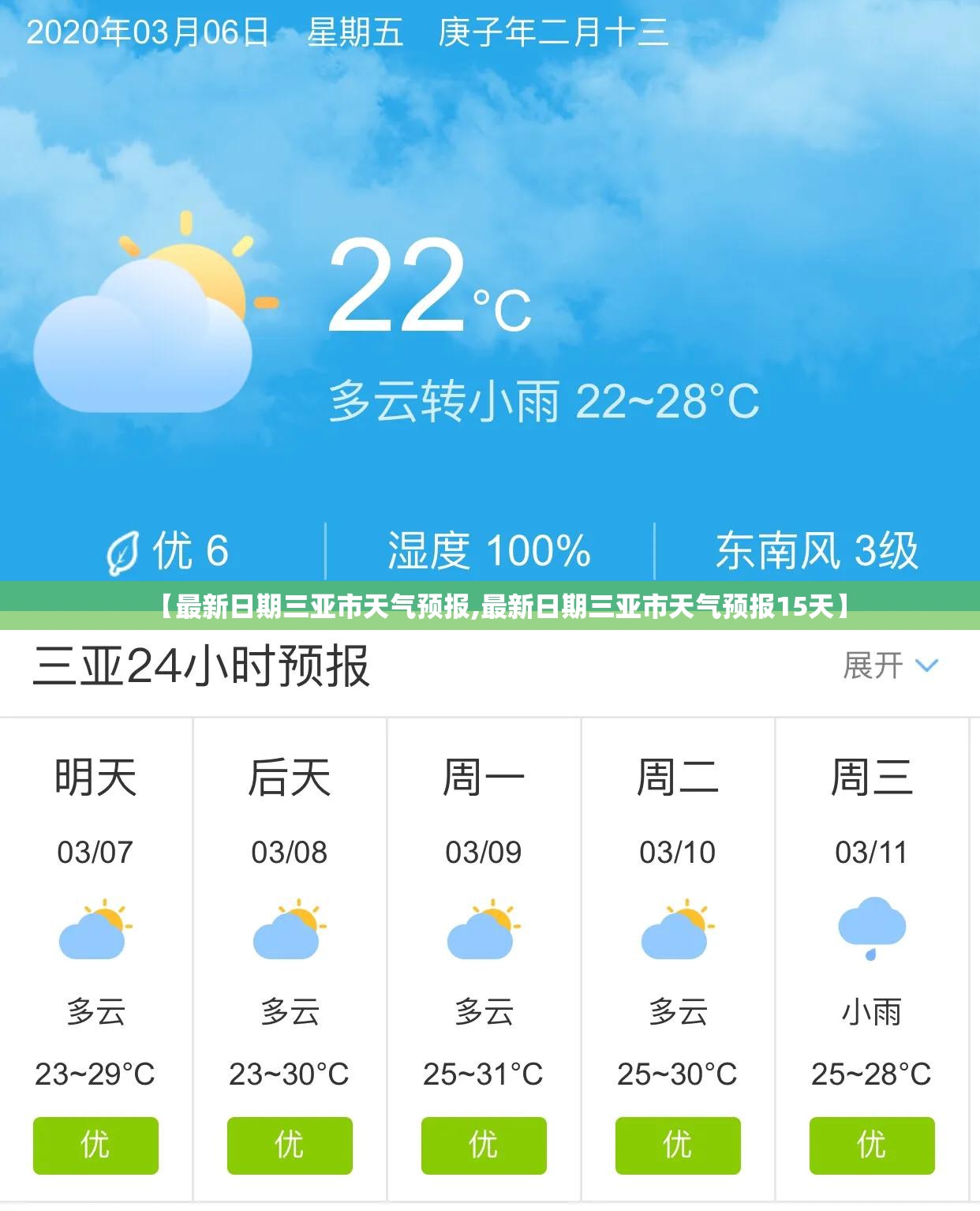 【最新日期三亚市天气预报,最新日期三亚市天气预报15天】