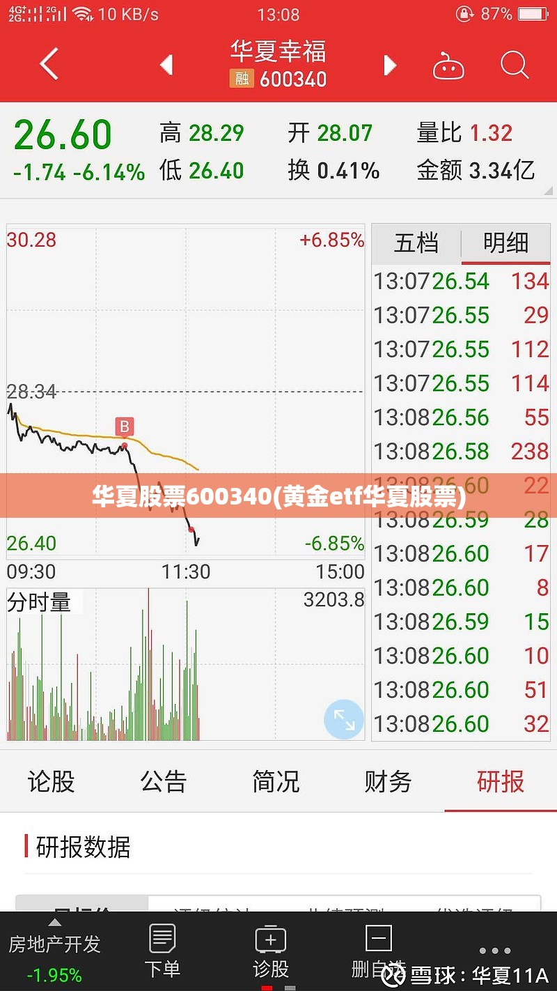 华夏股票600340(黄金etf华夏股票) 华夏股票600340(黄金etf华夏股票)