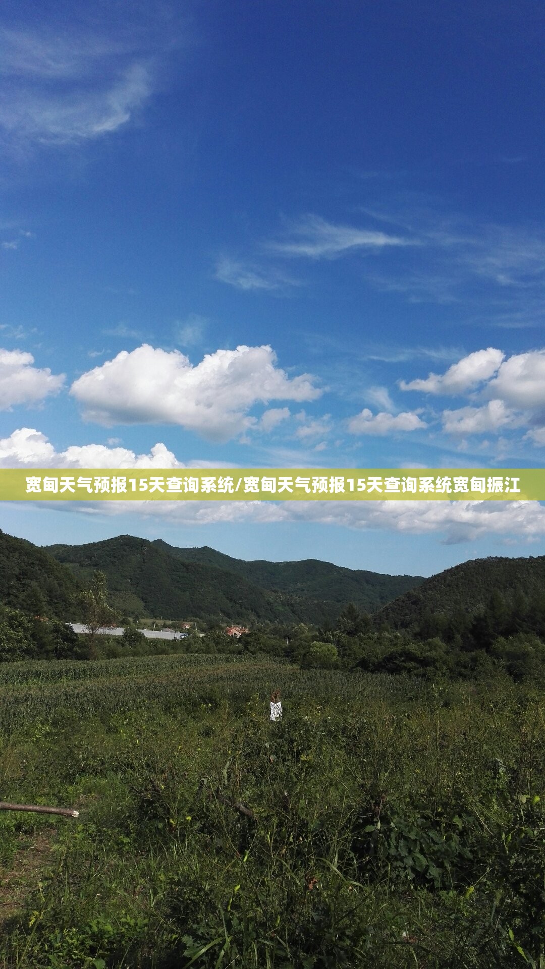 宽甸天气预报15天查询系统/宽甸天气预报15天查询系统宽甸振江