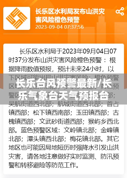 长乐台风预警最新/长乐气象台天气预报台风预警情况