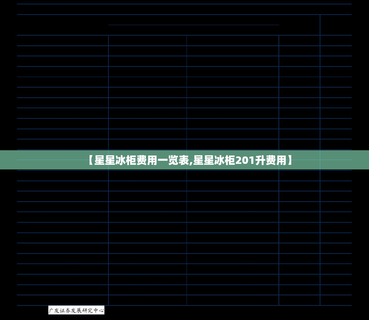 【星星冰柜费用一览表,星星冰柜201升费用】