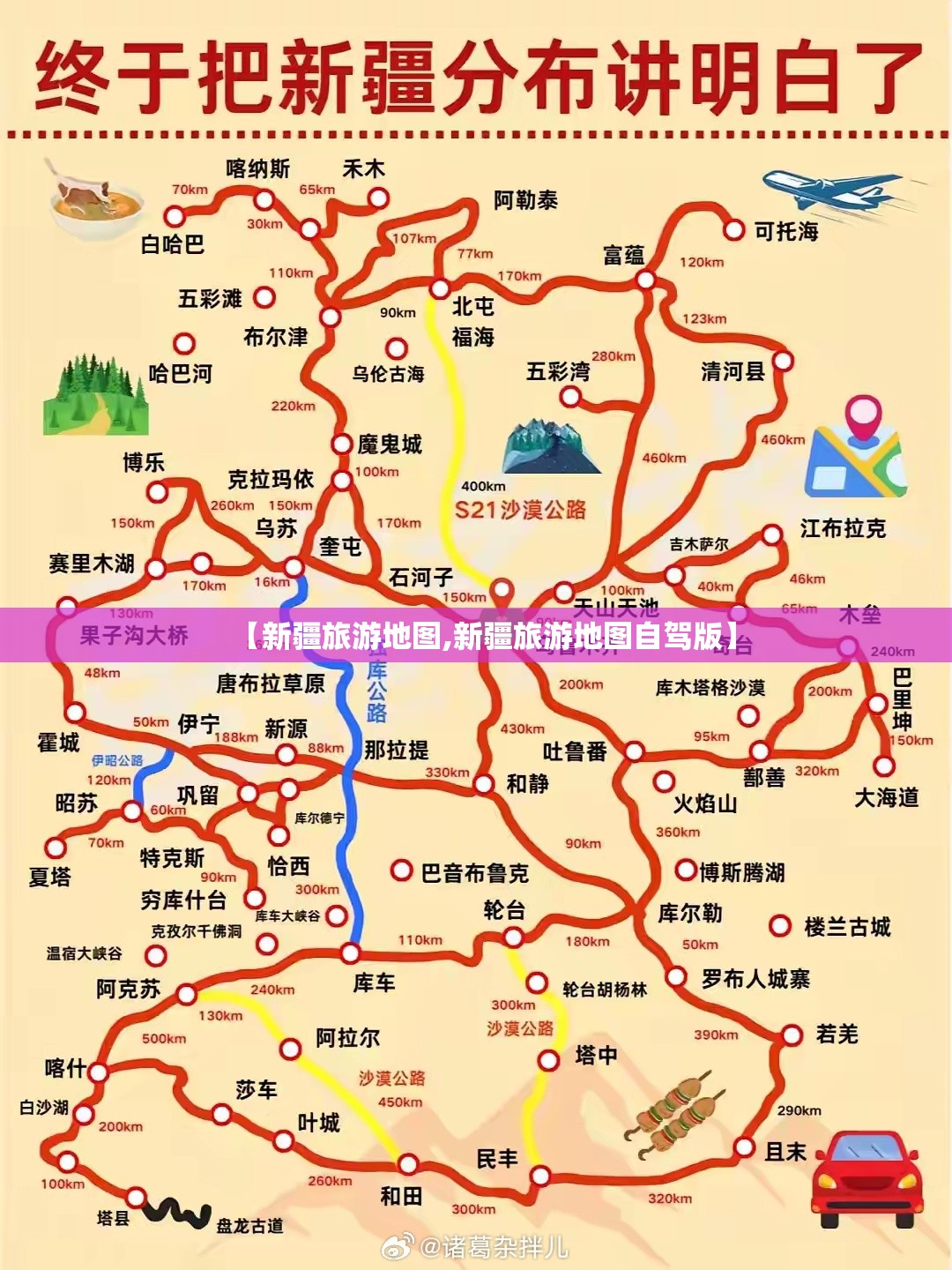【新疆旅游地图,新疆旅游地图自驾版】