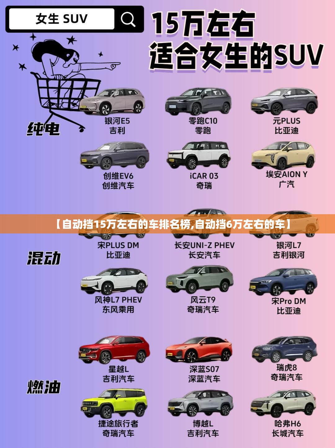 【自动挡15万左右的车排名榜,自动挡6万左右的车】