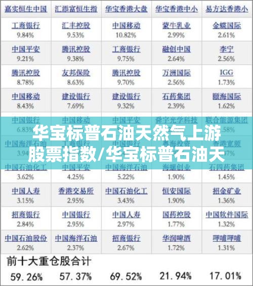 华宝标普石油天然气上游股票指数/华宝标普石油天然气上游股票指数是多少