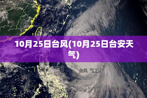 10月25日台风(10月25日台安天气)