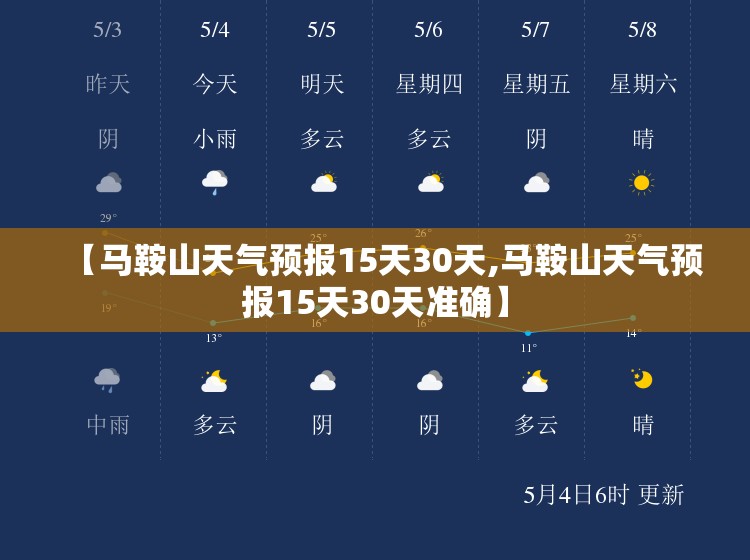 【马鞍山天气预报15天30天,马鞍山天气预报15天30天准确】