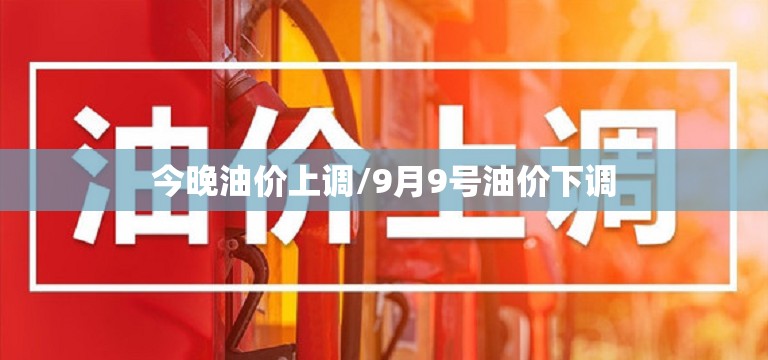 今晚油价上调/9月9号油价下调