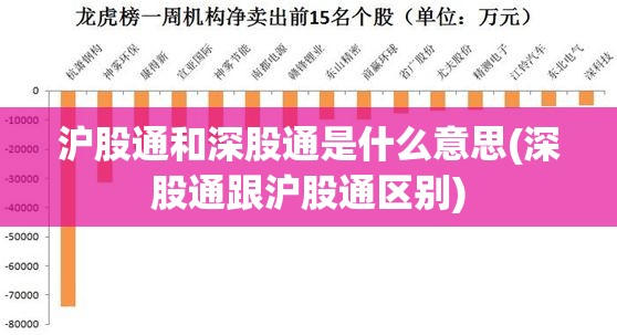 沪股通和深股通是什么意思(深股通跟沪股通区别)