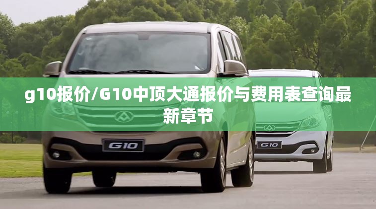 g10报价/G10中顶大通报价与费用表查询最新章节