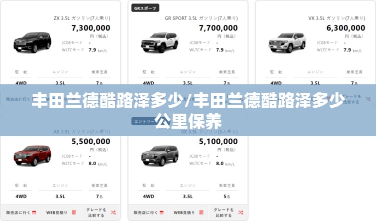 丰田兰德酷路泽多少/丰田兰德酷路泽多少公里保养 丰田兰德酷路泽多少/丰田兰德酷路泽多少公里保养