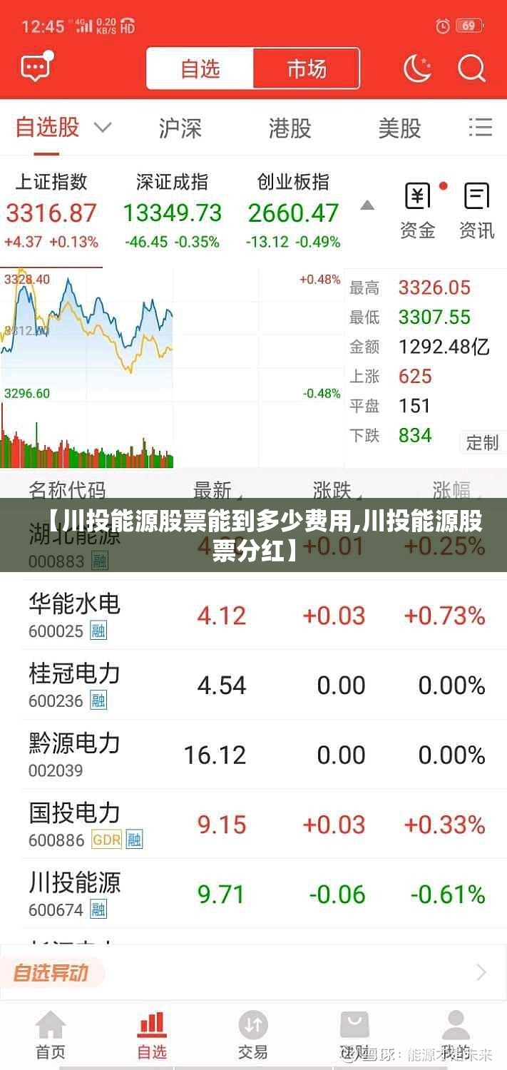 【川投能源股票能到多少费用,川投能源股票分红】