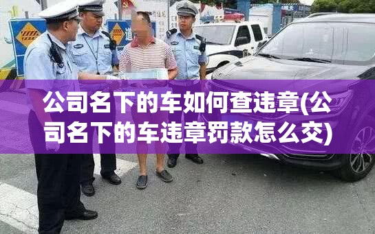 公司名下的车如何查违章(公司名下的车违章罚款怎么交) 公司名下的车如何查违章(公司名下的车违章罚款怎么交)