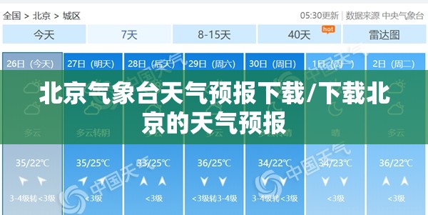 北京气象台天气预报下载/下载北京的天气预报 北京气象台天气预报下载/下载北京的天气预报