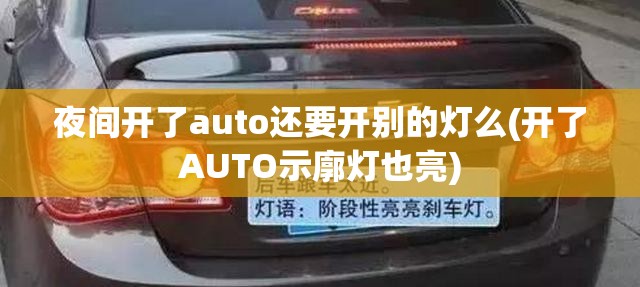 夜间开了auto还要开别的灯么(开了AUTO示廓灯也亮) 夜间开了auto还要开别的灯么(开了AUTO示廓灯也亮)