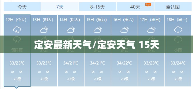 定安最新天气/定安天气 15天 定安最新天气/定安天气 15天