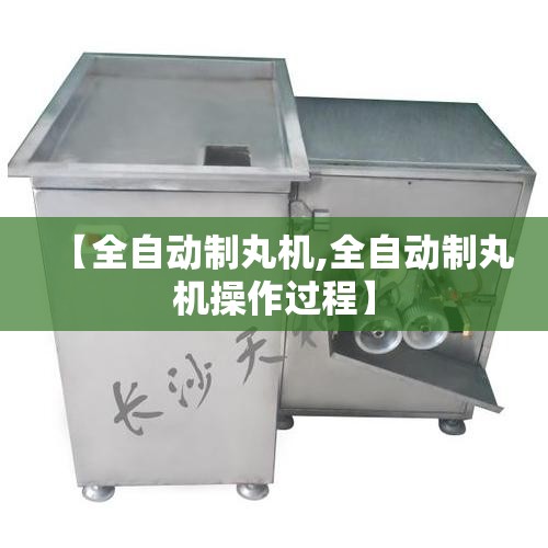 【全自动制丸机,全自动制丸机操作过程】