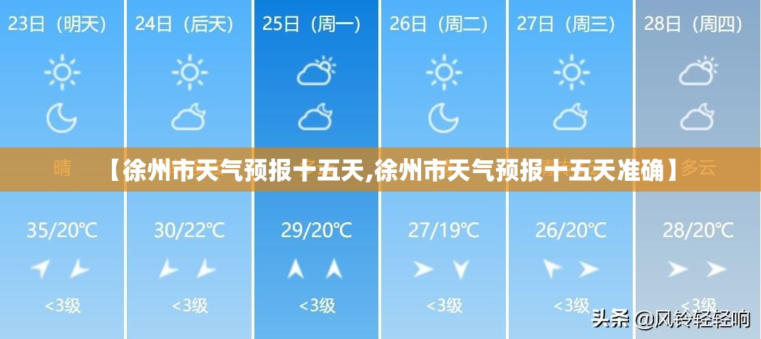 【徐州市天气预报十五天,徐州市天气预报十五天准确】