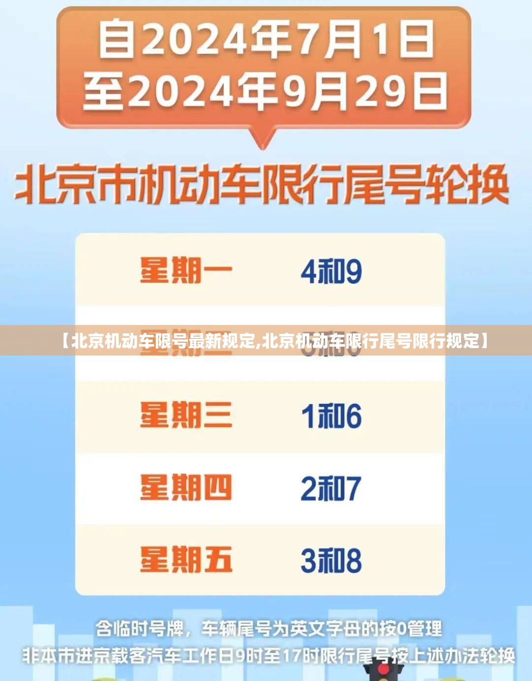 【北京机动车限号最新规定,北京机动车限行尾号限行规定】 【北京机动车限号最新规定,北京机动车限行尾号限行规定】