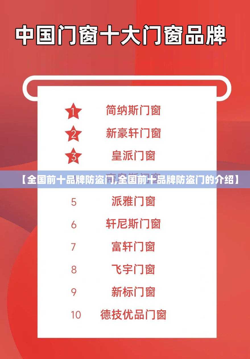 【全国前十品牌防盗门,全国前十品牌防盗门的介绍】