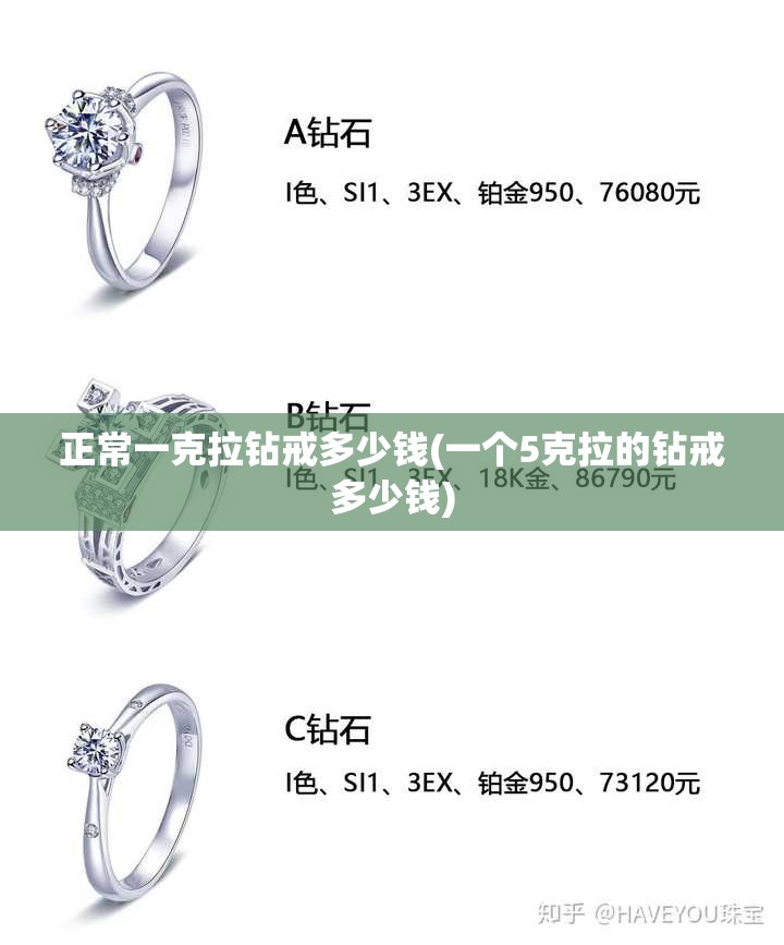 正常一克拉钻戒多少钱(一个5克拉的钻戒多少钱) 正常一克拉钻戒多少钱(一个5克拉的钻戒多少钱)