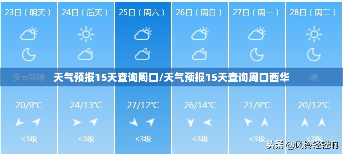 天气预报15天查询周口/天气预报15天查询周口西华