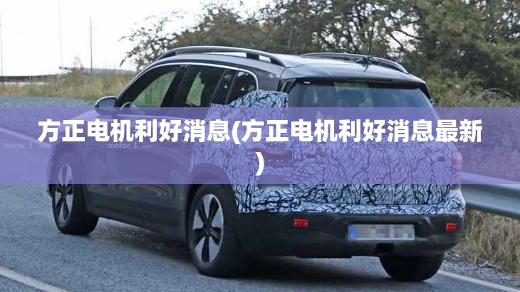方正电机利好消息(方正电机利好消息最新) 方正电机利好消息(方正电机利好消息最新)