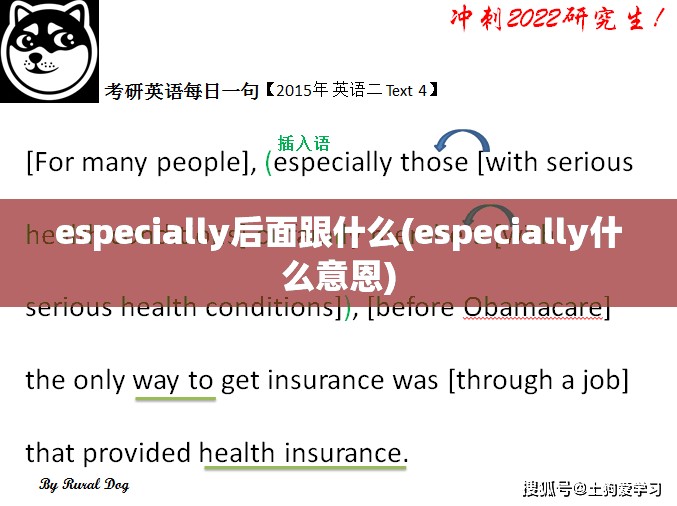 especially后面跟什么(especially什么意恩)