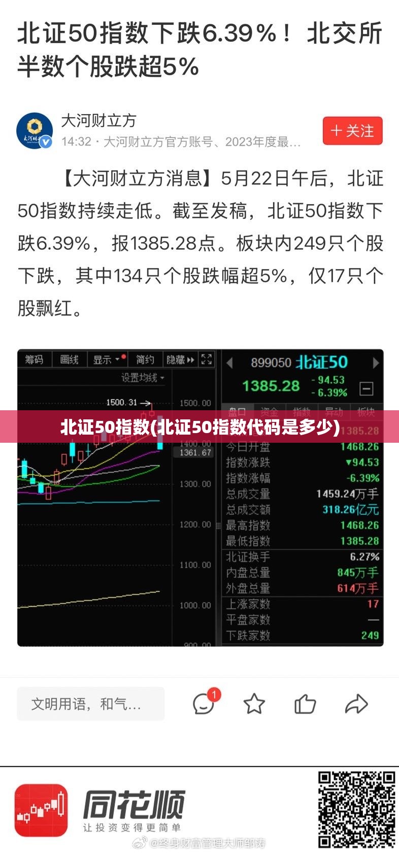 北证50指数(北证50指数代码是多少)