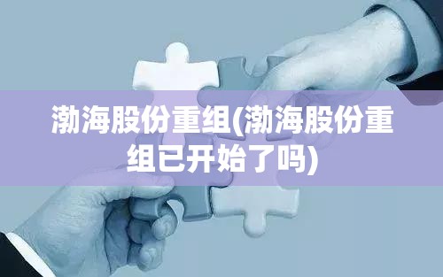 渤海股份重组(渤海股份重组已开始了吗) 渤海股份重组(渤海股份重组已开始了吗)