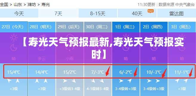 【寿光天气预报最新,寿光天气预报实时】 【寿光天气预报最新,寿光天气预报实时】