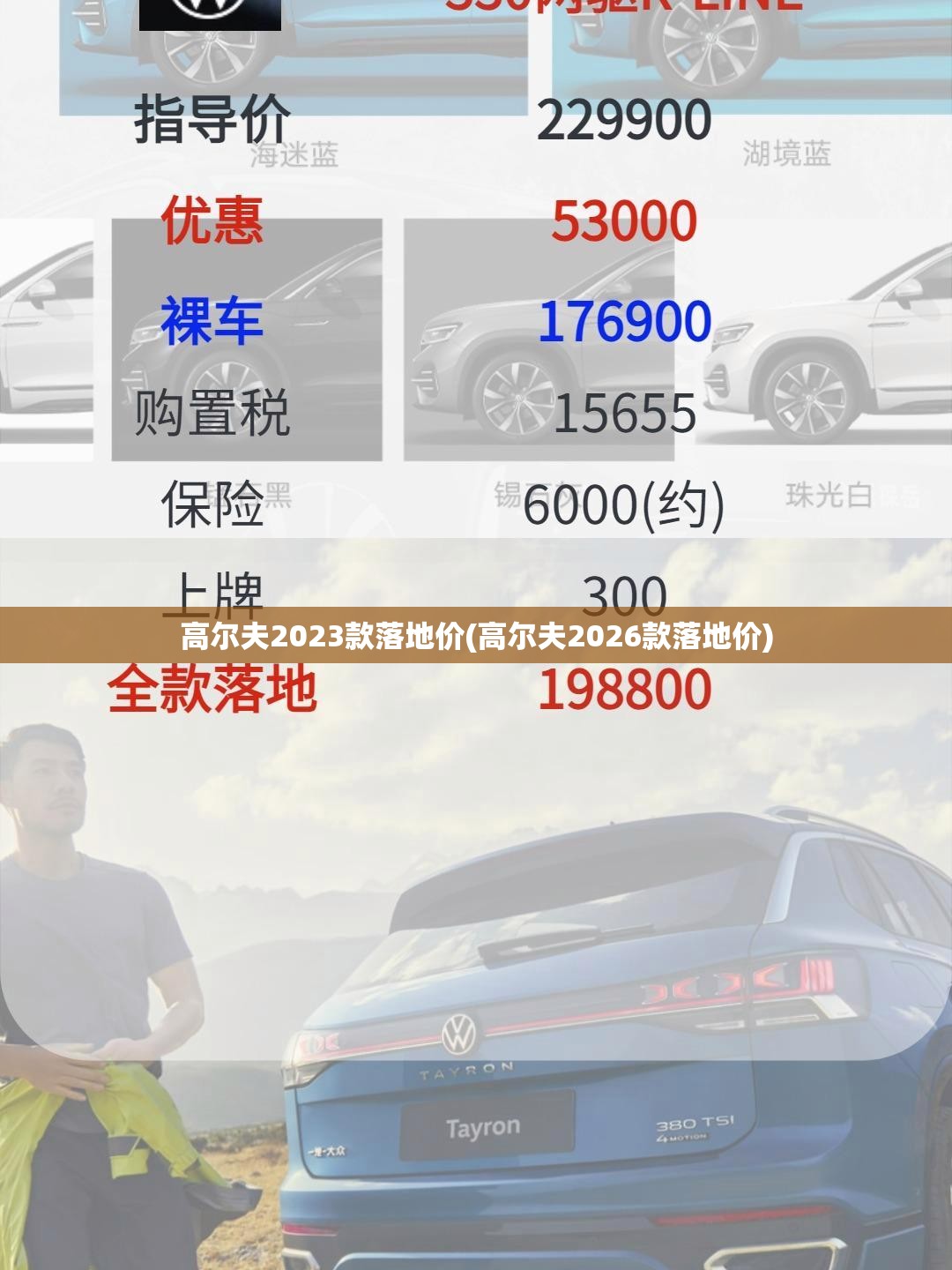 高尔夫2023款落地价(高尔夫2026款落地价)