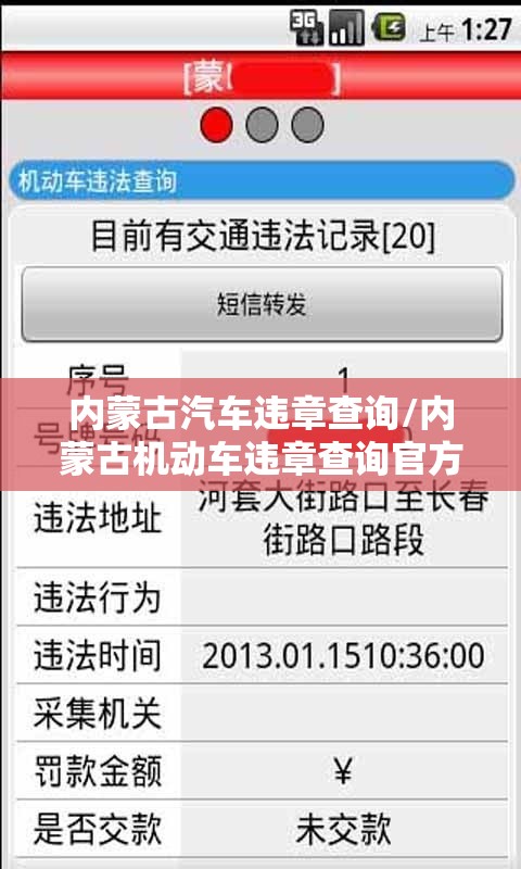 内蒙古汽车违章查询/内蒙古机动车违章查询官方网站 内蒙古汽车违章查询/内蒙古机动车违章查询官方网站