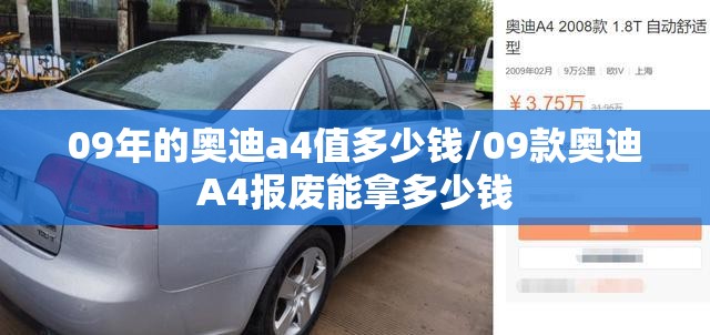 09年的奥迪a4值多少钱/09款奥迪A4报废能拿多少钱