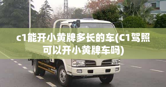 c1能开小黄牌多长的车(C1驾照可以开小黄牌车吗) c1能开小黄牌多长的车(C1驾照可以开小黄牌车吗)