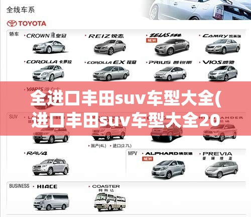 全进口丰田suv车型大全(进口丰田suv车型大全2025新款费用)
