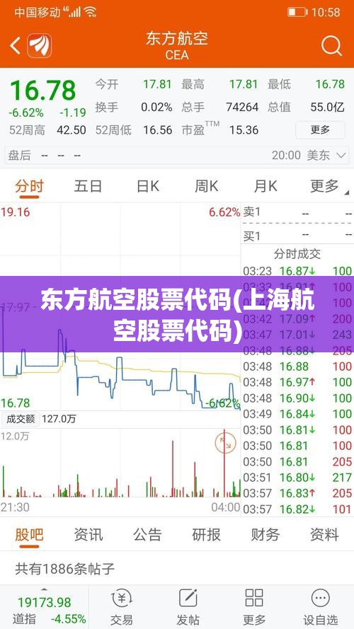 东方航空股票代码(上海航空股票代码)